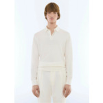 Polo en maille de coton et cachemire