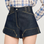 Short en jean brut
