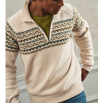 Pull Jackson Blanc/Olive