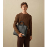 Porte documents 15" Charles en cuir grainé petit modèle