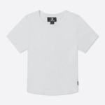 The Rib Crop Tee White