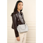 Sac à main zippé foulonne double