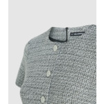 KNIT BOUCLE MINI DRESS