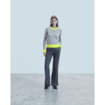 Pull Col Rond Bicolore Léger