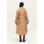 Manteau mi-long laine mélangée