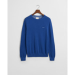 Pull ras du cou en coton piqué