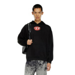 Sweat-shirt à capuche avec logo imprimé effet eau