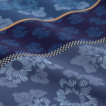 Kenzo - Housse de couette en satin bleu, K Origami