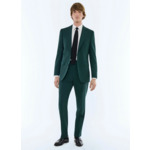 Costume ajusté en toile de laine
