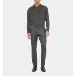 Pantalon De Costume Pied De Poule Noir Et Blanc Homme