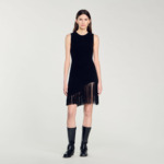 Robe courte à franges