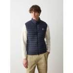 Veste sans manches garnie de plumes