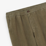Pantalon 738 en lin vert militaire