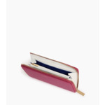 Compagnon zippé Emilie en cuir signature T