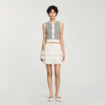 Jupe courte à volants