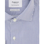 Chemise Contemporaine Infroissable rayée marine