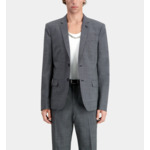 Veste De Costume Noire En Laine À Micro Motifs Homme
