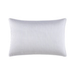 Lacoste - Taie d'oreiller en satin de coton lavé gris, L Shadow