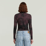 T-shirt Printed Slim Long Sleeve
