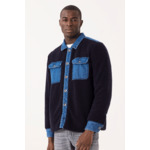 Men Overshirts Blue