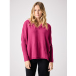 Pull poncho capuche cachemire Alix FLEUR