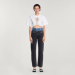 T-shirt court strassé