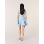 Robe courte évasée en coton