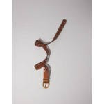 Ceinture en cuir détail fleurs