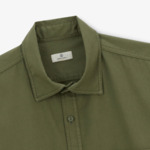 Chemise regular vert avocat gauffrée