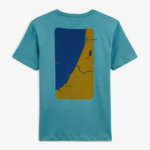T-shirt Titouan junior bleu canard imprimé dos