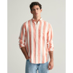 Regular Fit Bold Striped Linen Shir