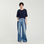 T-shirt à détails perlés