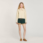 Blouson à détails perlés