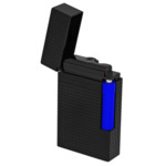 Briquet Le Grand S.T. Dupont Noir Mat Entraineur Bleu