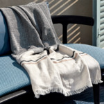 BOSS Home - Plaid en lin gris, Stripe Linen