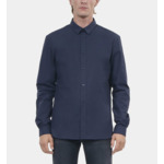 Chemise En Popeline Bleu Marine Homme