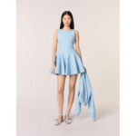 Robe courte évasée en coton