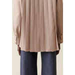 Chemise oversize plissée