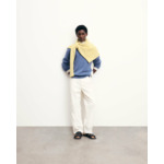 Pull Col Rond à Bandes