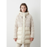 Doudoune en jacquard à capuche