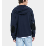 Sweatshirt À Capuche Blason Bleu Homme