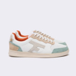 Baskets basses blanches & bleu océan