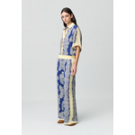 Pantalon large fluide imprimé