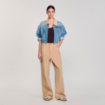 Blouson en jean à studs