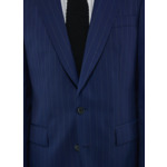 Costume ajusté en toile à rayures