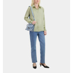 Chemise Vert Clair En Soie Satin Femme