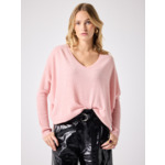 Pull poncho cachemire col V Faustine BLOSSOM
