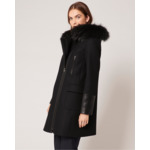 Manteau Gerson Noir en Laine