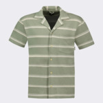 Chemise kaki & écru