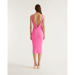 Robe Longue à côtes dos plongeant